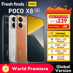 【World Premiere】POCO X8 5G Smartphone Global Version Snapdragon® 6s Gen 4 8340mAh 67W Charging 6.83" 1.5K 120Hz Display 50MP NFC