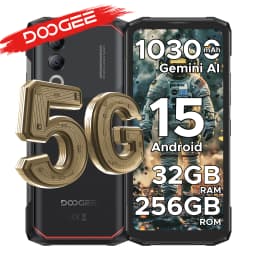 Phone robust DOOGEE Blade20 Turbo 5G Android 15 Gemini AI Smartphones 32 Go dual camera mAh NFC