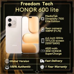 New Global Version Honor 600 Lite 8GB+256GB Honor Smartphone 6520 mAh 45W SuperCharge 120 Hz NFC