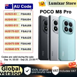 【Ship From AU】POCO M8 Pro 5G Global Version Snapdragon® 7S Gen 4 Massive 6500mAh Battery 6.83 "Crystal Res 1.5K AMOLED Display
