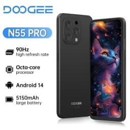 Global version DOOGEE N55 PRO Mobile Phone 6.56" 90Hz IPS Screen Telephone Portable 4GB+128GB 13MP 5150mAh Smartphone Android 14