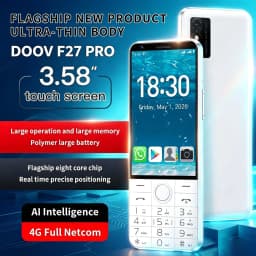 NEW DOOV F27 PRO Touch Screen Dual SIM 3.58 ” Hebrew Keypad Smartphone 16mp Android 14 2120mAh Google Play 4GB+64GB BT Whatsapp
