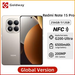 Global Version Xiaomi Redmi Note 15 Pro NFC Smartphone 256GB 512GB 6.77" AMOLED Display 200MP 6500mAh Battery 45W Turbo Charging