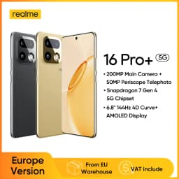 realme 16 Pro Plus 5G Smartphone 2026 New Snapdragon 7 Gen 4 200MP Camera 6.8'' AMOLED 144Hz Curved Screen 7000mAh Battery NFC