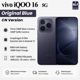 ViVO iQOO 16 Phone 5G Snapdragon 8 Elite Extreme Gen 6 6.85‘ AMOLED 165HZ 50MP 100W Charger 8400mAh OriginOS7 GooglePlay iQOO16