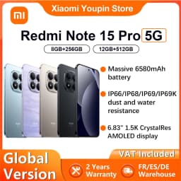 Global Version Xiaomi REDMI Note 15 Pro 5G Smartphone 5G 6.83' 6580mAh 45W Charging 200MP Main Camera IP66 IP68 IP69 IP69K