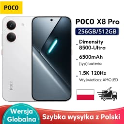 POCO X8 Pro Global Version Dimensity 8500-Ultra 50Mp Sony Lmx882 with Ois Ultra-Bright 1.5K 120Hz Amoled Display 6500 Mah (Typ.) Battery with 100W Hypercharge
