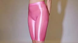Sexy Women Oil Glossy Shiny High Waist Shorts Sheer See Through Candy Color Elastic Casual Yoga Shorts Shaping Tight Plus Size