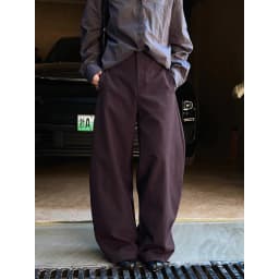 Old Money Style Scimitar Silhouette Pant Loose Fit High Waist Slimming Commuter Trousers For Women