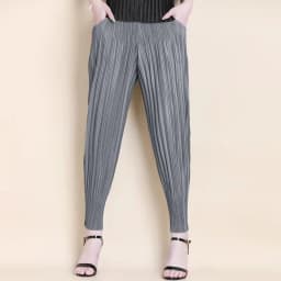 Miyake Fashion Classic Versatile Carrot Pants Loose High Elasticity Folded Small Legged Haren Pants for Women