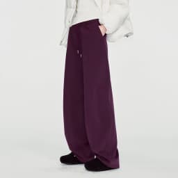 TOYOUTH Women Sweatpants 2026 Winter New Fleece‑Lined Warm Seam‑Detail Casual Long Bottoms