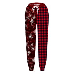 Women's Slacks Christmas Pant Casual High Waist Elastic Trendy Harem Trousers Sport Fitness Workout Sweatpant Pantalones