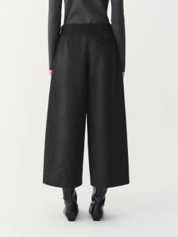 FSLE Women's Wide-leg Straight-leg Slim-fit Casual Pants with No Waistband New Style for Winter 2026 Unisex British Stylish