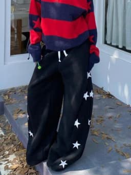 American Vintage Stars Sweatpants Women Oversize High Waist Y2K Yellow Pants Fall Winter Streetwear Female Retro Loose Trousers