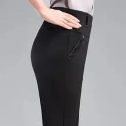 Brand Casual Pants Woman Winter Fleece Fashion High Waist Elegant Slim Black Straight Pants Thicken Large Size Trousers