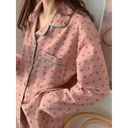 Strawberry Print Sleepwear Long Sleeve Long Pants Women's Outerwear Home Clothes Spring Autumn Sweet Style Casual Loose...