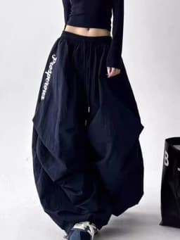 American Y2K Paratrooper Pants Women Hip Hop Oversize Loose High Waist Cargo Pant Harajuku Summer Retro Streetwear Bf Trousers