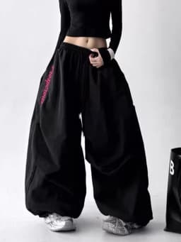 American Y2K Paratrooper Pants Women Hip Hop Oversize Loose High Waist Cargo Pant Harajuku Summer Retro Streetwear Bf Trousers