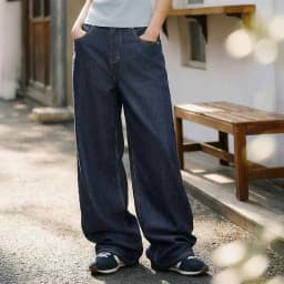 Maden Women's Lightweight Wide Leg Pants Straight Loose High Waist Casual Zipper Solid Trousers for Spring Summer
