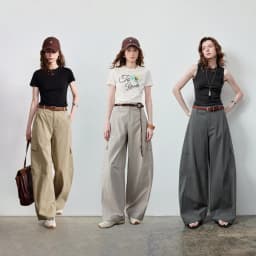 TOYOUTH Women's High Waist Wide Leg Banana Pants 2026 Summer New Multi Pocket Casual Trousers, Breathable Linen Blend
