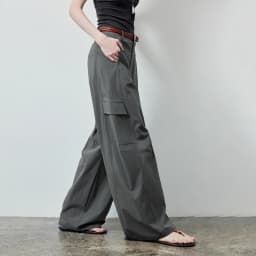 TOYOUTH Women's High Waist Wide Leg Banana Pants 2026 Summer New Multi Pocket Casual Trousers, Breathable Linen Blend