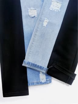Women Denim Pant Jeans Long Pants Hole Vintage Slim Fit High Waist Straight Trousers Y2k Streetwear Elegant Work Casual 2026
