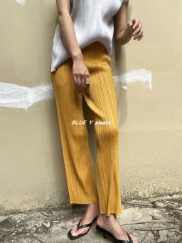 Miyake Pleated Pants Women Clothes New Color Korean Fashion High Waist Elegant Casual Classic Basic Pocket Straight Pants