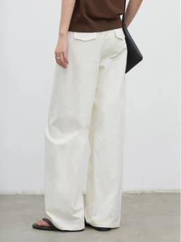 CHIC VEN New Fashion Women Pants Loose Casual Solid Straight Leg Pant Line Design Female Trousers Spring Summer 2026 Clothes