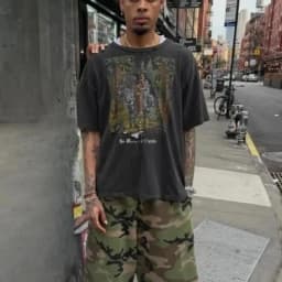 Unisex Men Women Casual Retro Y2K Camo Camouflage Print Wide Leg Pocket Burr Sweatshorts Hip Hop Harajuku Streetwear Shorts Jean