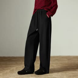 TOYOUTH Women Casual Pants 2025 Winter New Lazy Style Sports Draping Loose Elastic Waist Fleece-lined Banana Pants