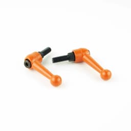 M5 M6 Solid Zinc Alloy Orange Adjustable Handle Clamping Lever Arm Tension Levers Knob