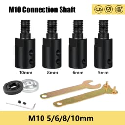 M10 Rotary Tool Coupling Adapter Adaptor 5/6/8/10mm Saw Blade Connecting Rod Shaft for Polishing Cutting Blades Grinding Wheels