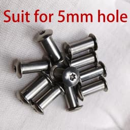 4 Sets Diy Knife Handle Material Making Screws M3.5 Folding Knife Screw T8 Plum Rivet Shank Slotted Nail 5mm Hole Lock Screw