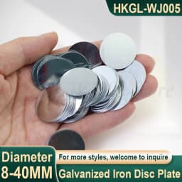 Ultra-thin Round Iron Sheet Galvanized Iron Disc Plate Small Suction Circular Iron Sheet Magnet Can Attract for DIY/Handmade