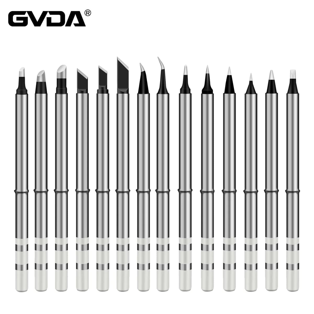 GVDA GD300 Soldering Iron Tips Heated Solder Head Soldering Station Replacement Tips Soldering Iron Sting Welder Iron Tips