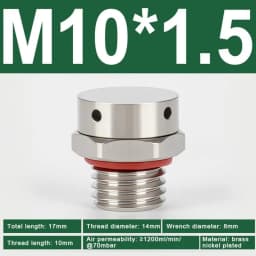 304 Stainless Steel Air Vent Valve Waterproof Screw In Breather Vent Valve M5 M6 M8 M10 M12 M14 M16 M18 M20 Automatic Venting