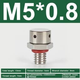 304 Stainless Steel Air Vent Valve Waterproof Screw In Breather Vent Valve M5 M6 M8 M10 M12 M14 M16 M18 M20 Automatic Venting