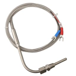 1/8" NPT K Type Thermocouple Exhaust Probe 1200°C Temperature Sensors Thread NPT Threads 2m Cable Adjustable Pressure Lock