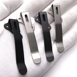 1piece Titanium Alloy Back Clip Folding Knife Pocket Back Clamps For Demk AD20/20.5 Folding Knife DIY Parts Accessories