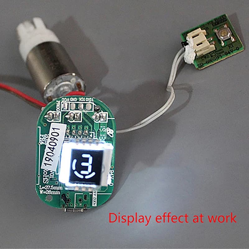 DC 3.7V 1W Motor Circuit Board With Display Screen Motherboard Circuit Board Type-c Interface DIY Electronic Accessories