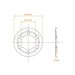 Uxcell 20pcs/lot M5/6/7/8/12 304 Stainless Steel Internal Tooth Washer Locking Speed Clip Hardware Corrosion Resistant