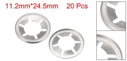 Uxcell 20pcs/lot M5/6/7/8/12 304 Stainless Steel Internal Tooth Washer Locking Speed Clip Hardware Corrosion Resistant