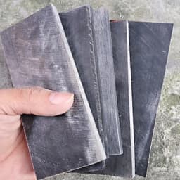 2pieces DIY Knife Handle Material Black Buffalo Horn Slice Plate 2,3,4mm Thickness Various Handicraft Materials