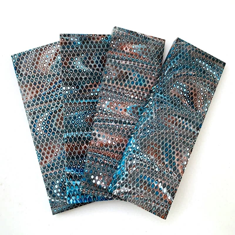 2pieces C-Tek Honeycomb resin Material for DIY Knife Handle Material Plate Resin Compound Material 120x40x8mm