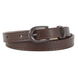 1.5x105cm Colorful Women's Belt Fashion Casual Versatile Jeans Accessories Pin Buckle Girdle Simple PU Leather Thin Waistband