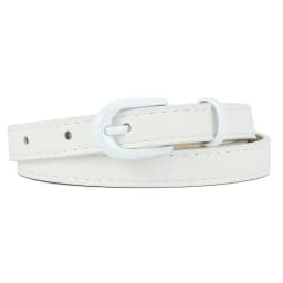 1.5x105cm Colorful Women's Belt Fashion Casual Versatile Jeans Accessories Pin Buckle Girdle Simple PU Leather Thin Waistband