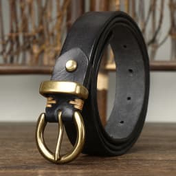 2.8CM Thick Genuine Leather Belt For Women Pin Copper Buckle Retro Cowhide Full Match Casual Jeans Women Belts Female Quality