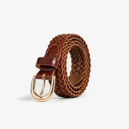 BEAUTODAY Woven Belts Women Ladies Genuine Cow Leather Metal Buckle Waistband Brand Designer Ladies Gifts Accessories 91091