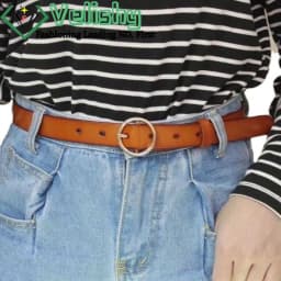 1PCS Korean Fashion Round Buckle Waist Belt High-end Versatile And Casual Fashion Skirt Decoration Waist Belt