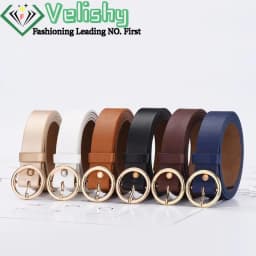 1PCS Korean Fashion Round Buckle Waist Belt High-end Versatile And Casual Fashion Skirt Decoration Waist Belt